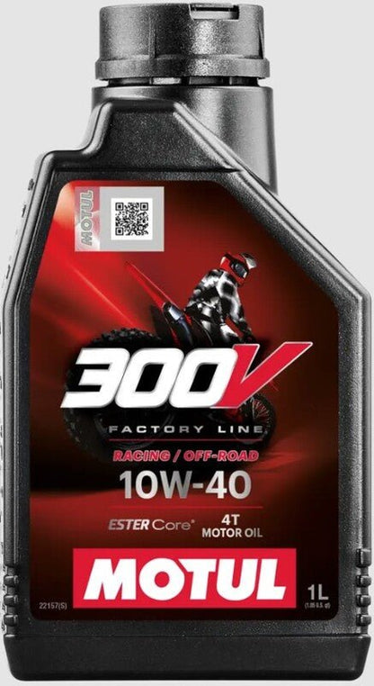 MOTUL 300V Factory Line Off-Road Racing Motorolie - 10W40 JASO MA2 – 4 L - MxProStoreParts