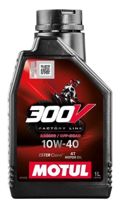 MOTUL 300V Factory Line Off–Road Racing 4T Motorolie – 10W40 1 L - MxProStoreParts