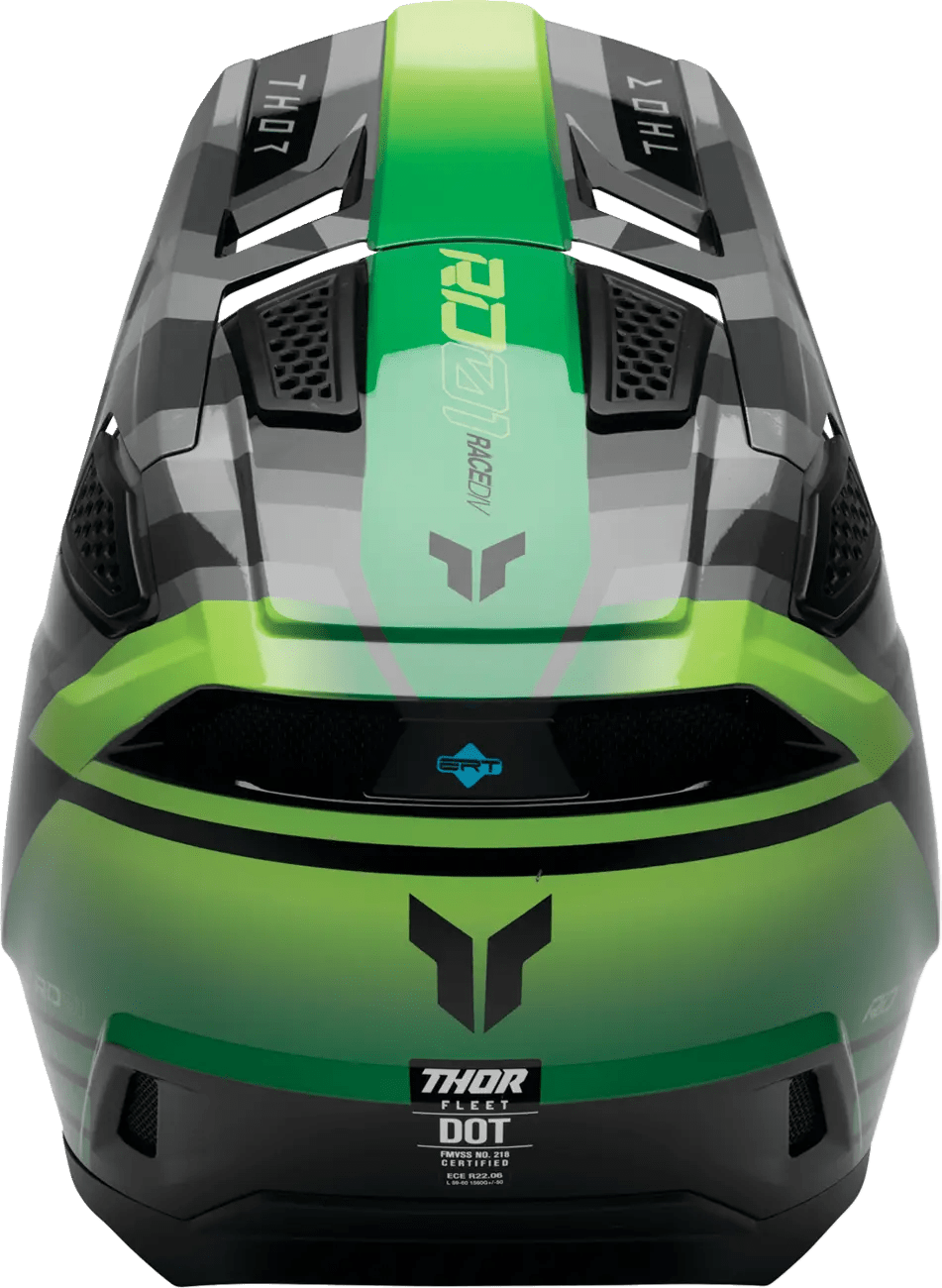 THOR Fleet Camber casque cross – Noir/Vert - MxProStoreParts