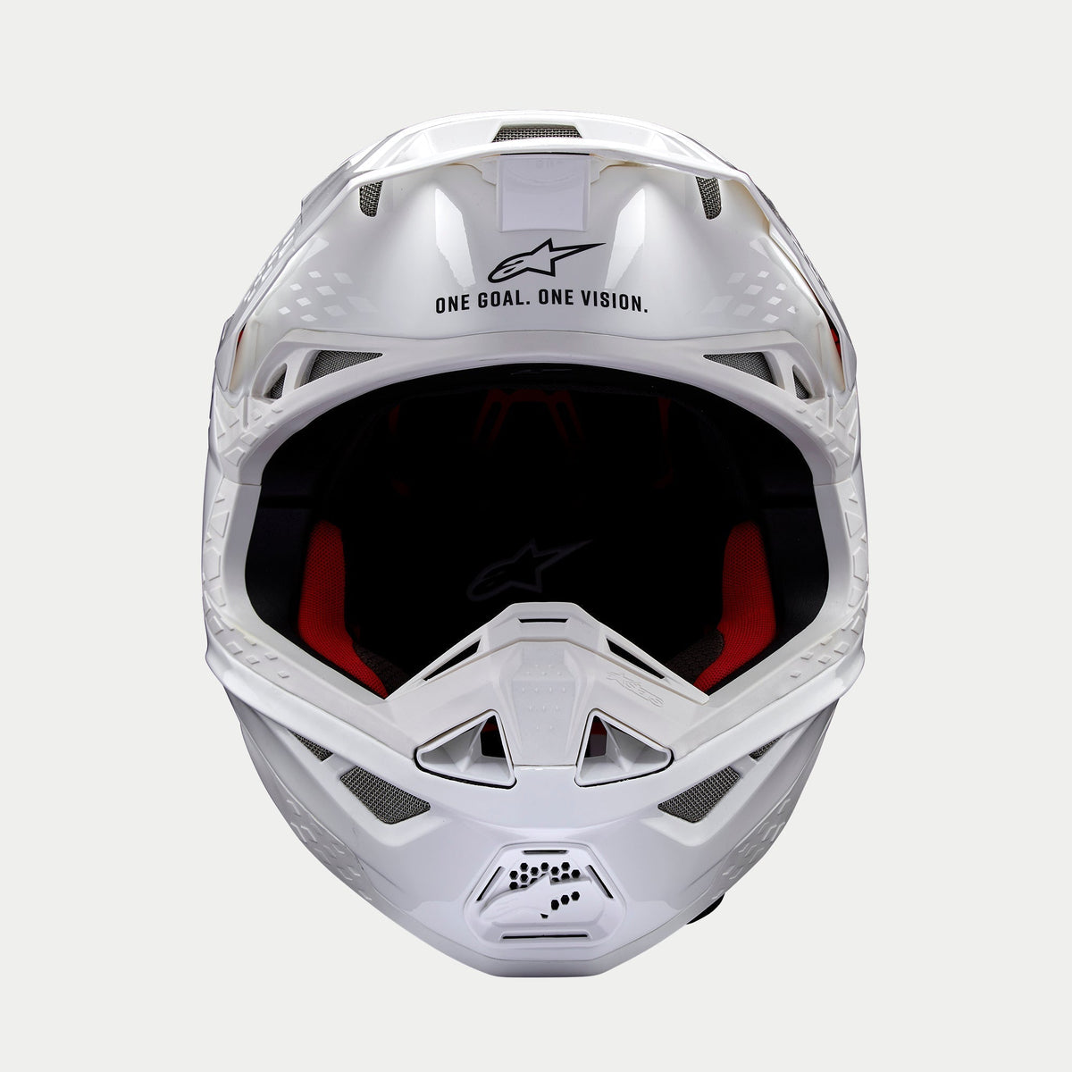 Alpinestars Supertech M10 Solid Helmet ECE 22.06 Gloss White - MxProStoreParts