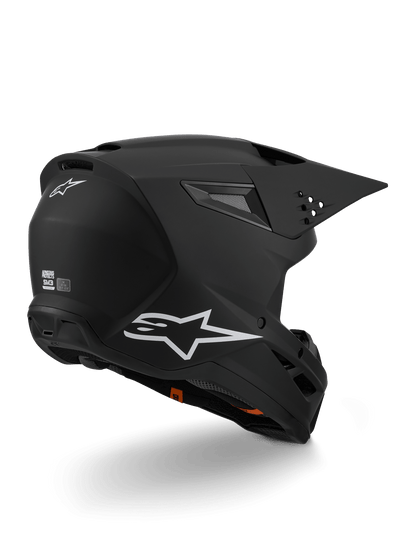 Alpinestars S-M3 Solid Casco de moto ECE 22.06 Negro Mate - MxProStoreParts