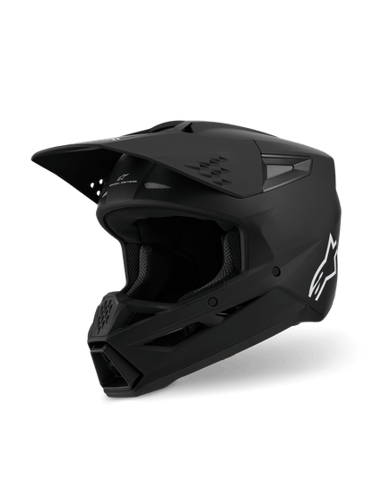 Alpinestars S-M3 Solid Casco de moto ECE 22.06 Negro Mate - MxProStoreParts