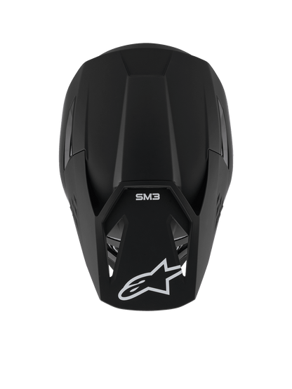 Alpinestars S-M3 Solid Casco de moto ECE 22.06 Negro Mate - MxProStoreParts