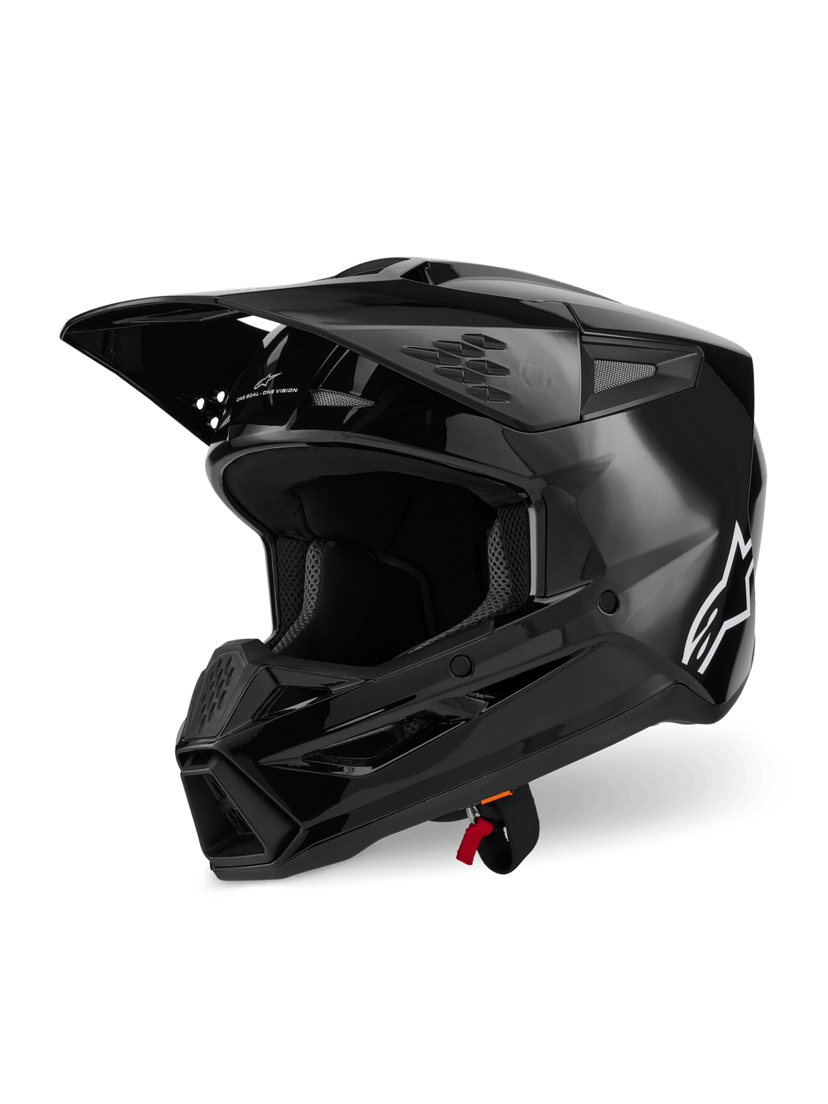 Alpinestars S-M3 Casque Solide ECE 22.06 Noir Brillant - MxProStoreParts