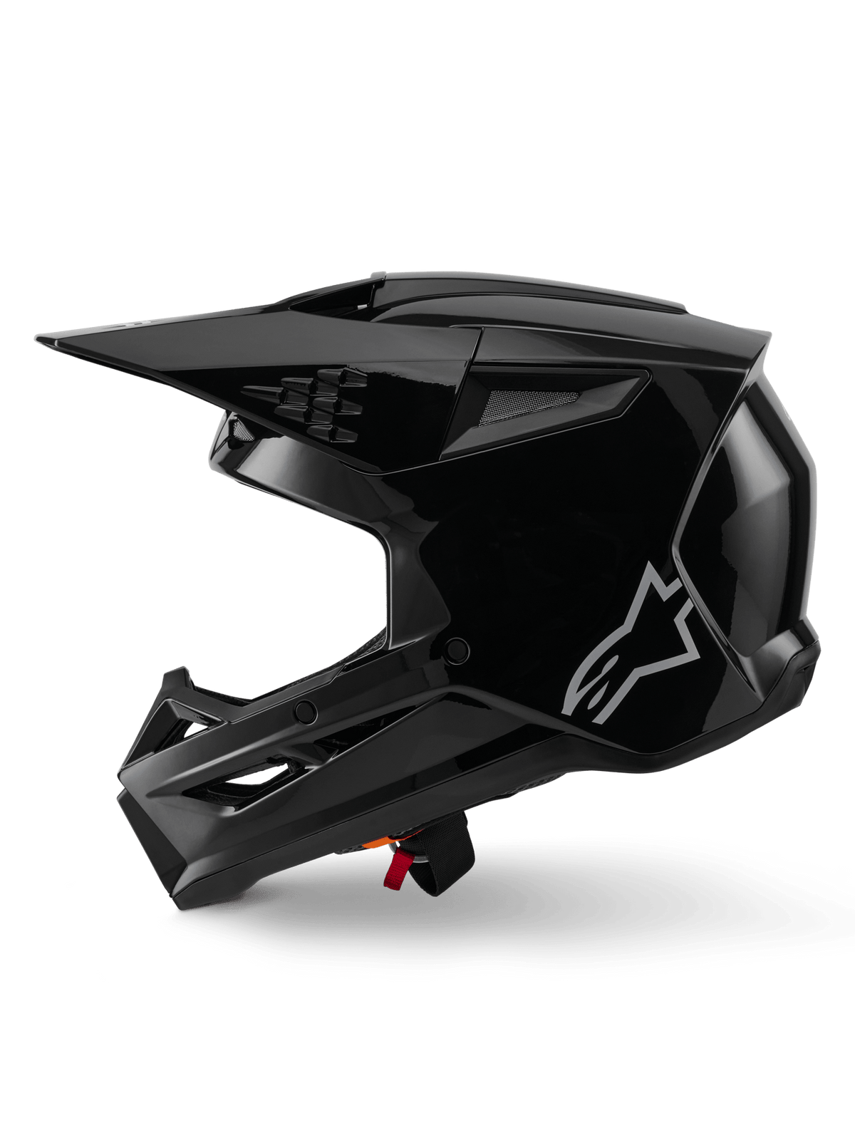 Alpinestars S-M3 Casque Solide ECE 22.06 Noir Brillant - MxProStoreParts