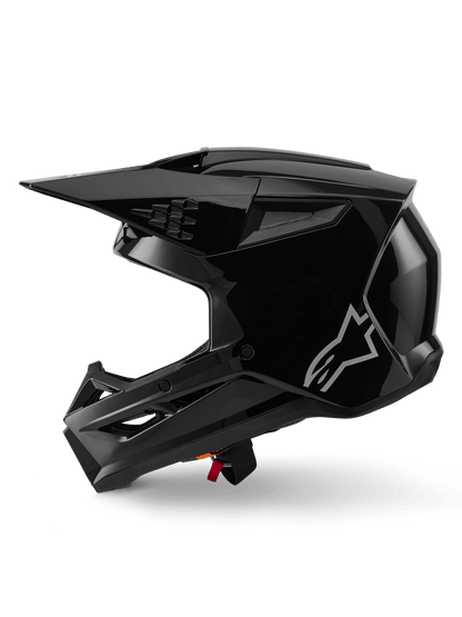 Alpinestars S-M3 Casque Solide ECE 22.06 Noir Brillant - MxProStoreParts