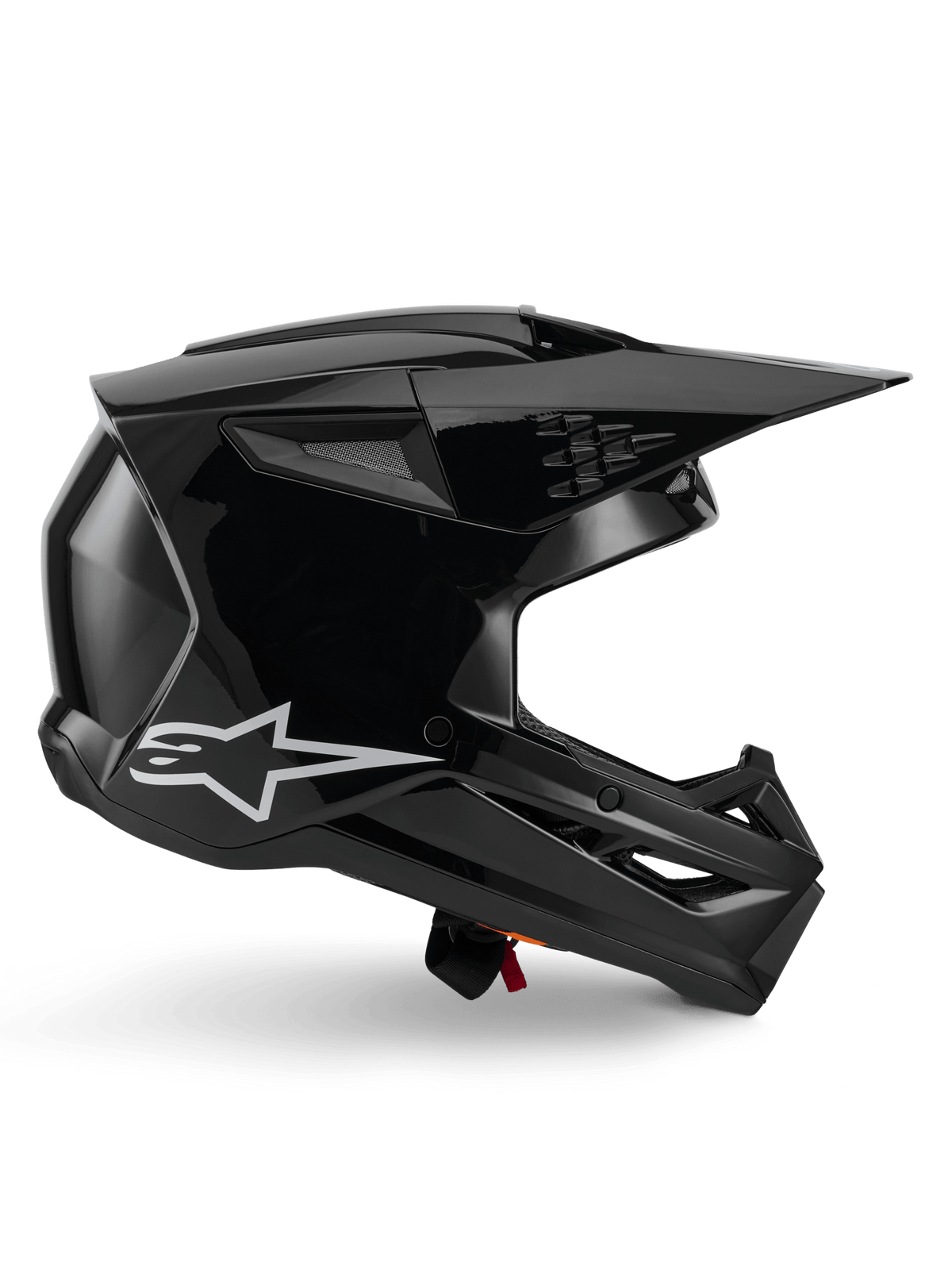 Alpinestars S-M3 Casque Solide ECE 22.06 Noir Brillant - MxProStoreParts