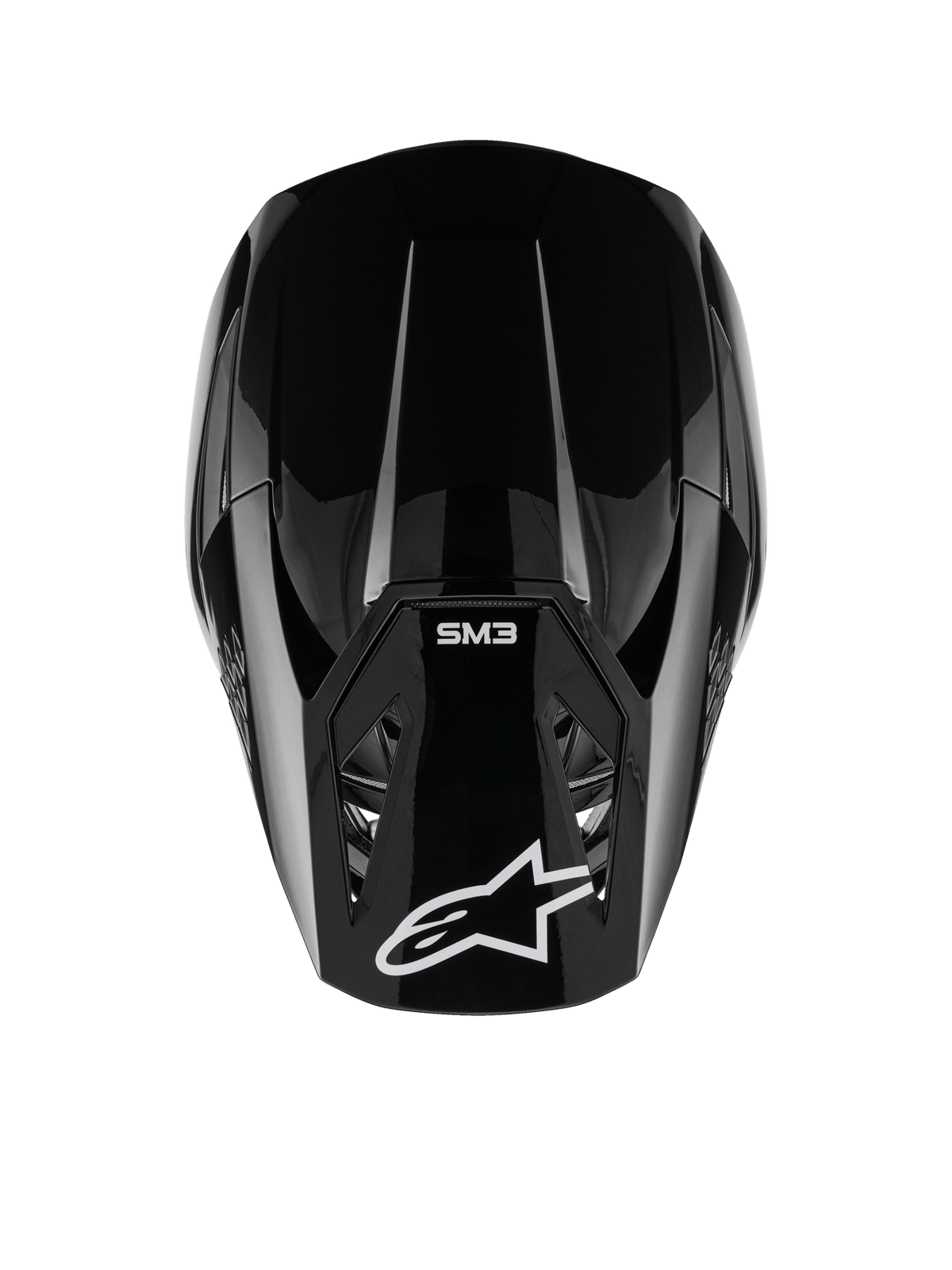 Alpinestars S-M3 Casque Solide ECE 22.06 Noir Brillant - MxProStoreParts