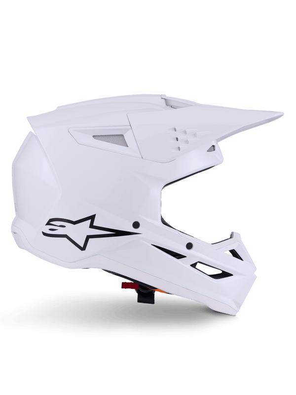 Alpinestars S-M3 Casco Sólido ECE 22.06 Blanco Brillante - MxProStoreParts