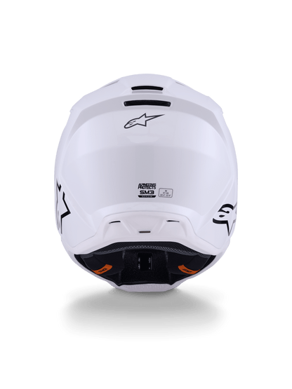 Alpinestars S-M3 Casco Sólido ECE 22.06 Blanco Brillante - MxProStoreParts