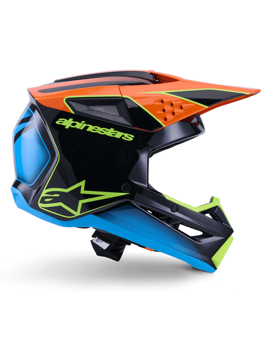 Alpinestars S-M3 Fray Helmet ECE 22.06 Black Orange Yellow