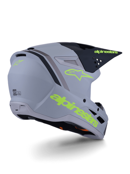 Alpinestars S-M3 Radium Casque Gris Noir Jaune Fl Matt - MxProStoreParts