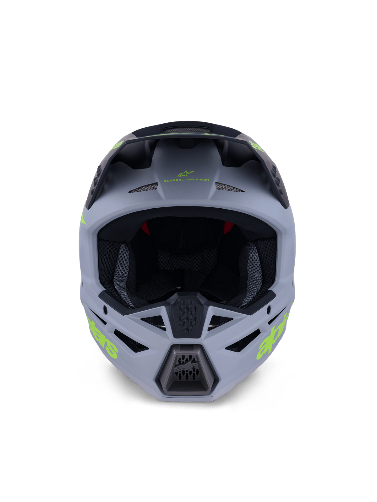 Alpinestars S-M3 Radium Casque Gris Noir Jaune Fl Matt - MxProStoreParts