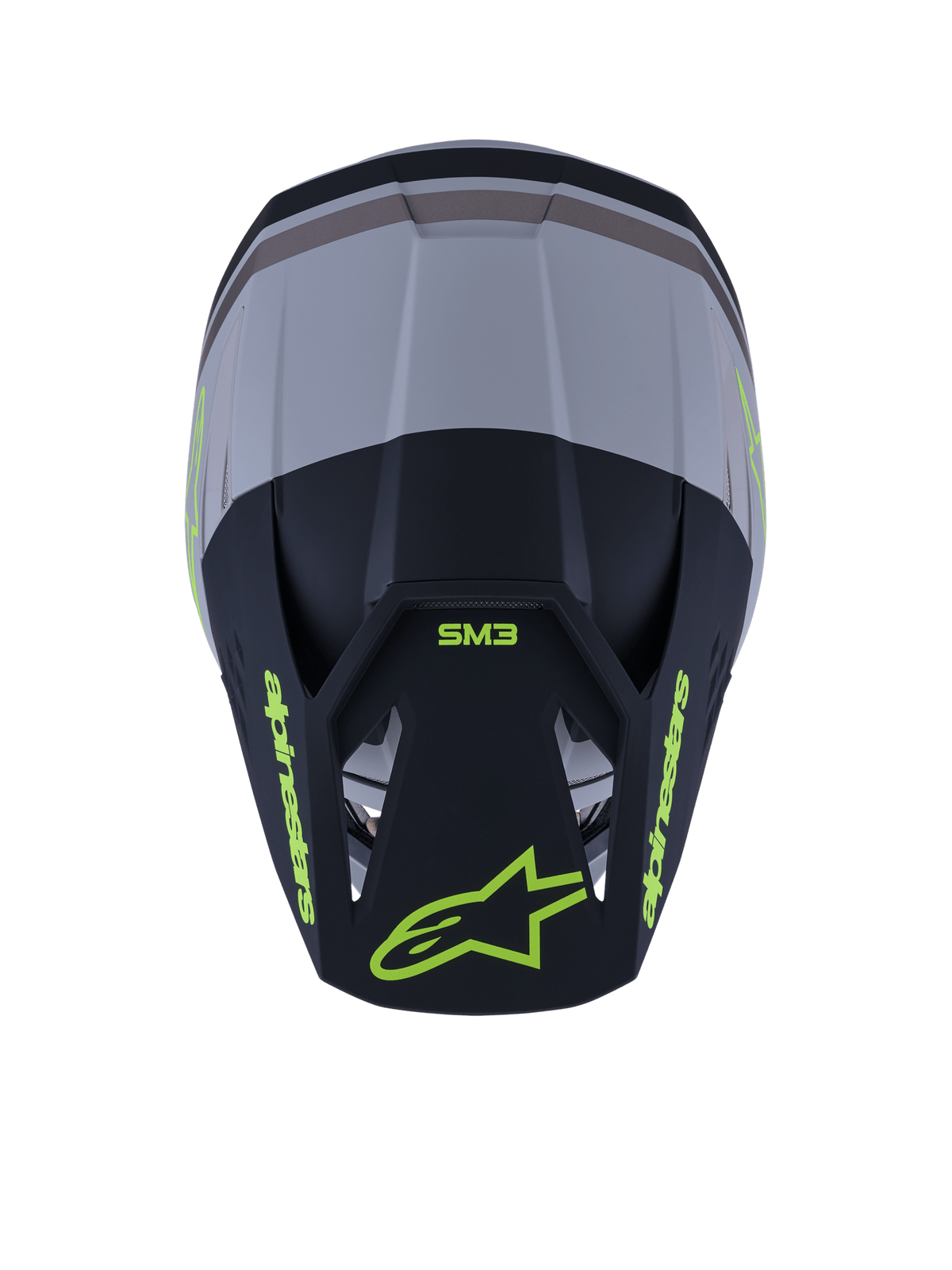 Alpinestars S-M3 Radium Casque Gris Noir Jaune Fl Matt - MxProStoreParts