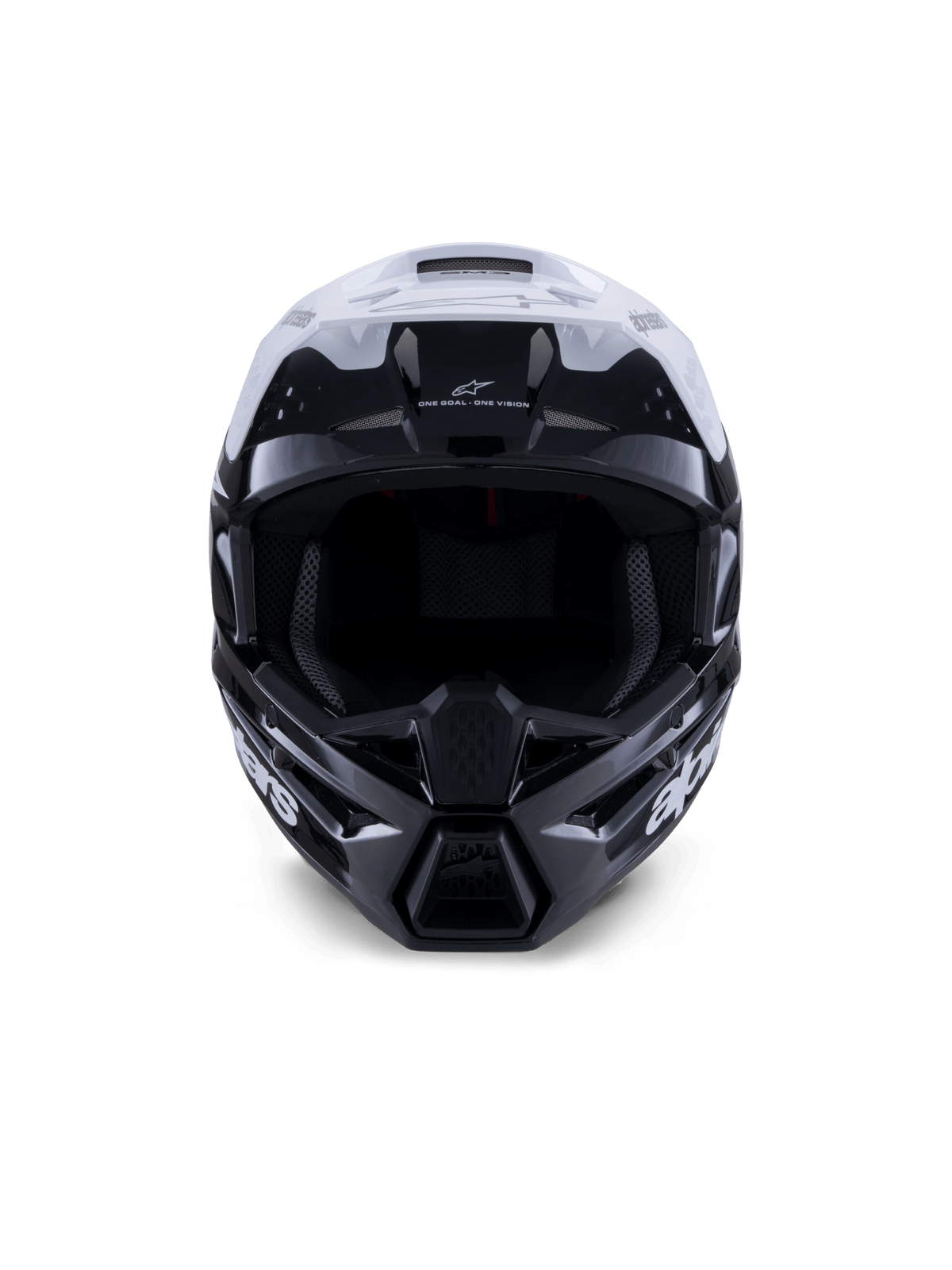 Alpinestars S-M3 Radium Helm ECE 22.06 Schwarz Weiß Grau Glänzend - MxProStoreParts