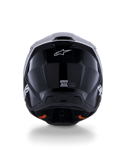 Alpinestars S-M3 Radium Helm ECE 22.06 Schwarz Weiß Grau Glänzend - MxProStoreParts
