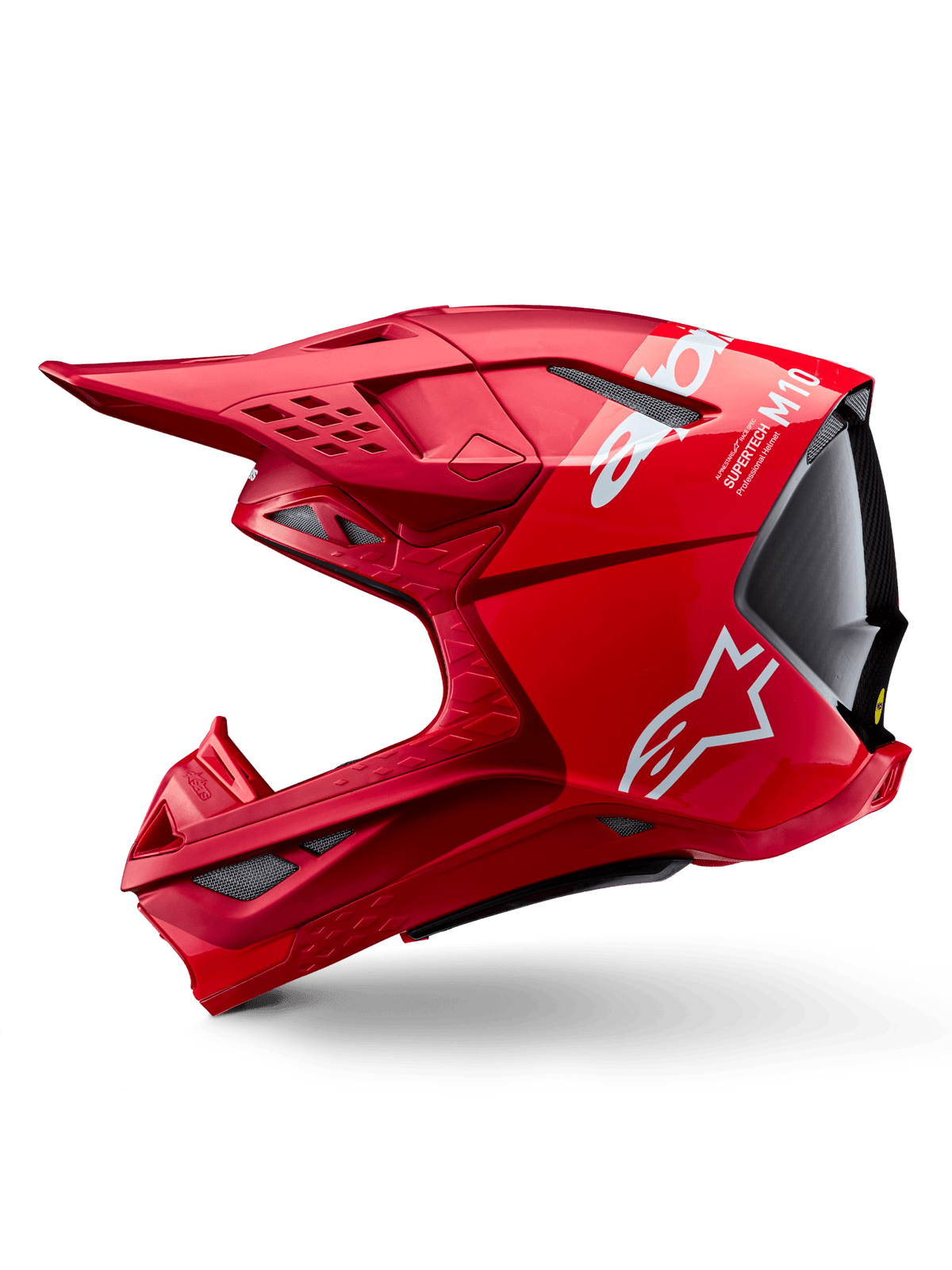 Alpinestars Supertech M10 Flood Helmet ECE 22.06 Fluorescent Red - MxProStoreParts