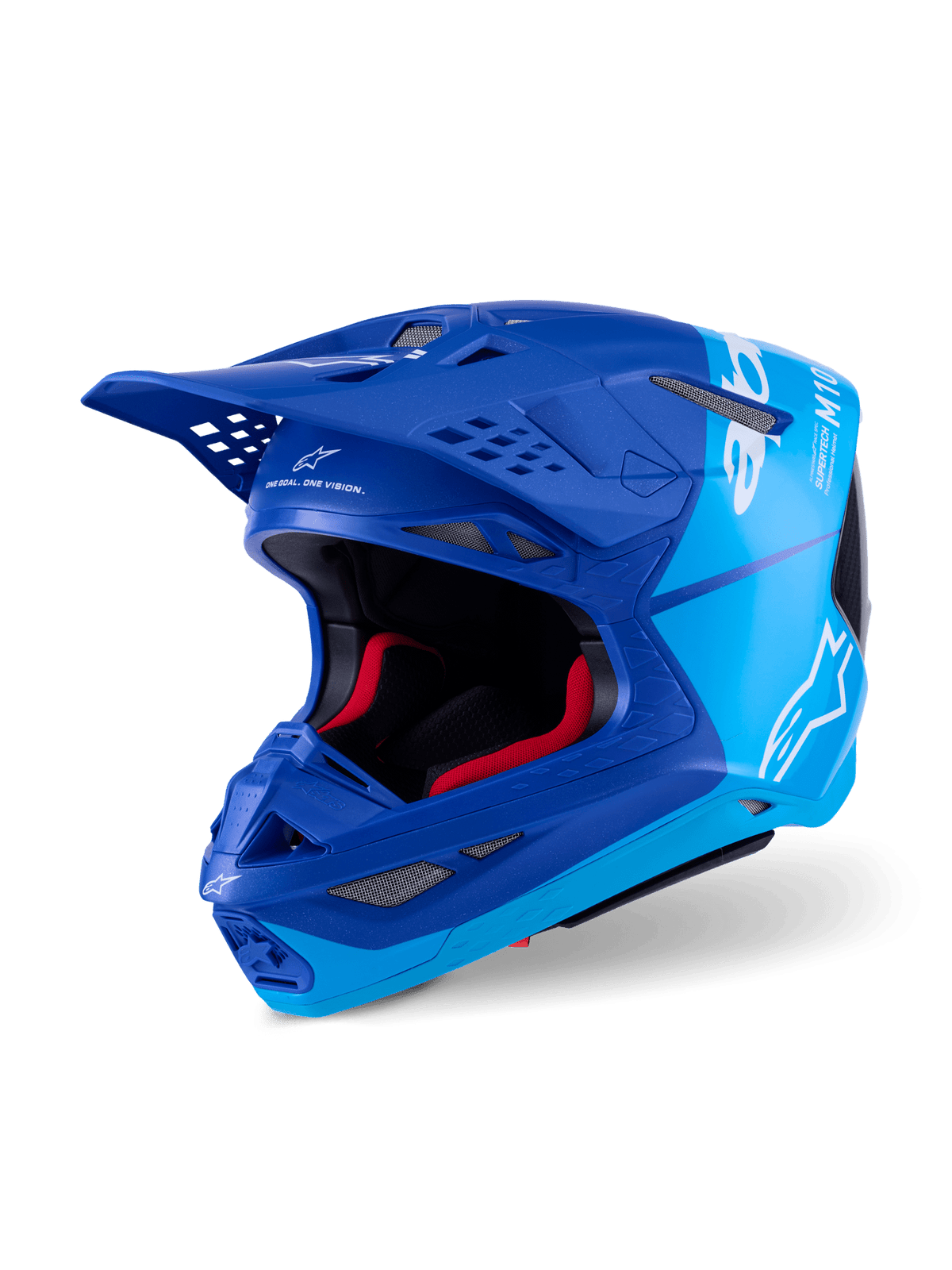 Alpinestars Supertech M10 Flood Casco de fibra de carbono azul y negro - MxProStoreParts