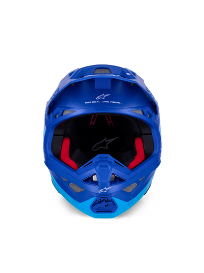 Alpinestars Supertech M10 Flood Casco de fibra de carbono azul y negro - MxProStoreParts