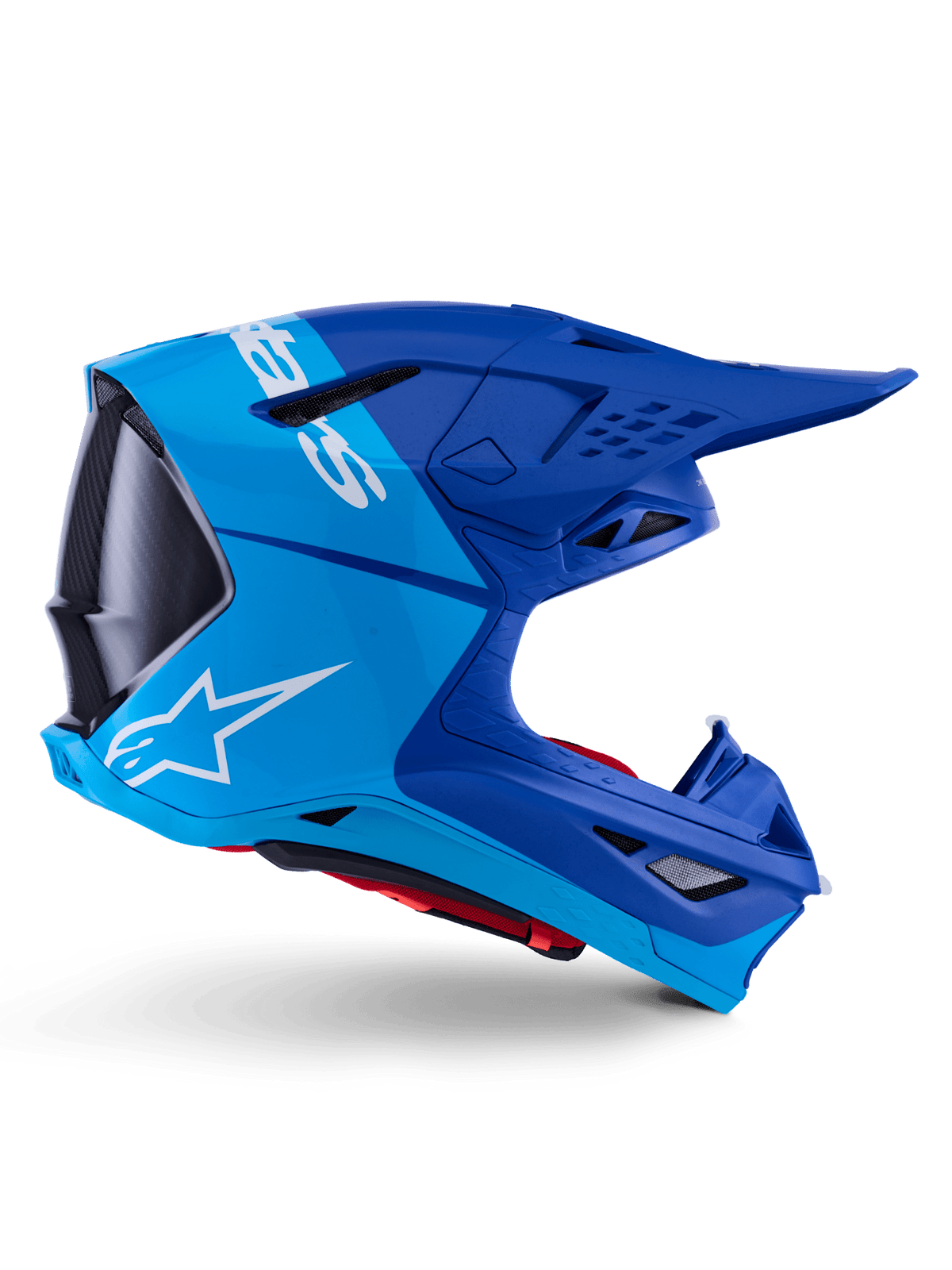 Alpinestars Supertech M10 Flood Casco de fibra de carbono azul y negro - MxProStoreParts