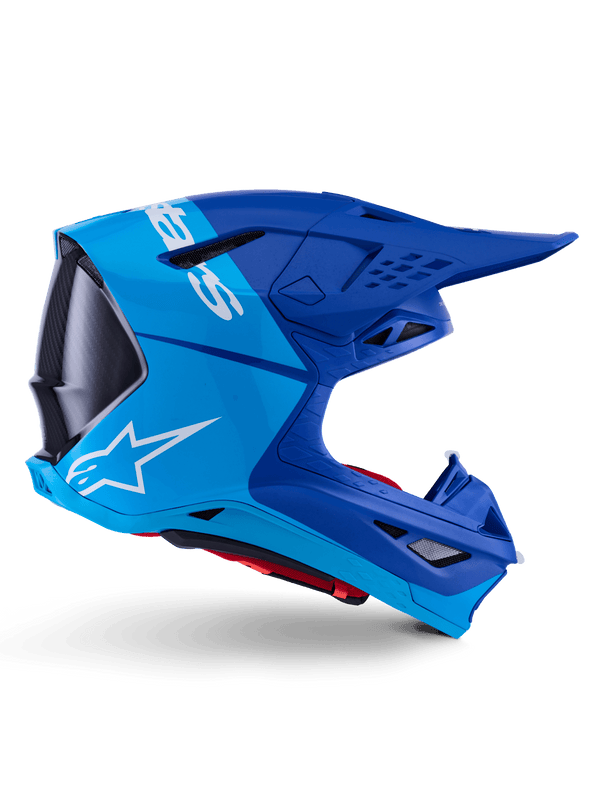 Alpinestars Supertech M10 Flood Casco de fibra de carbono azul y negro - MxProStoreParts