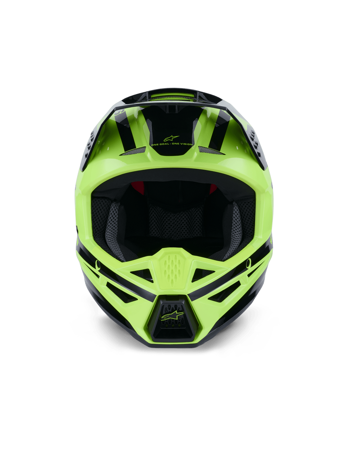 Alpinestars S-M3 Heat Casco ECE 22.06 Amarillo Fluorescente y Negro Brillante - MxProStoreParts