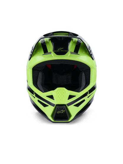 Alpinestars S-M3 Heat Casco ECE 22.06 Amarillo Fluorescente y Negro Brillante - MxProStoreParts
