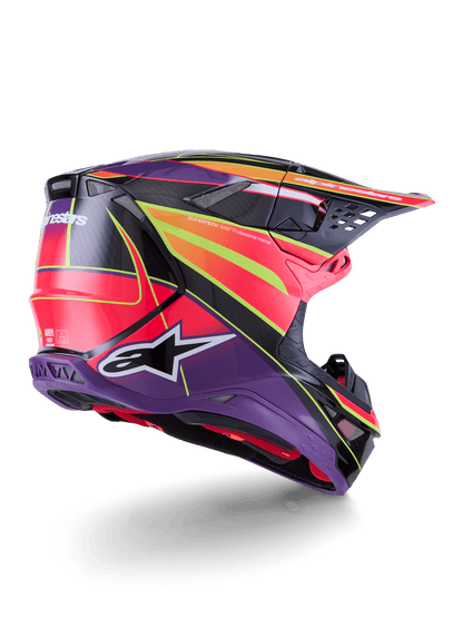 Alpinestars Supertech M10 Era Casque Carbon MIPS Rose Violet Fluo - MxProStoreParts
