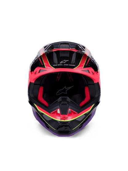 Alpinestars Supertech M10 Era Casque Carbon MIPS Rose Violet Fluo - MxProStoreParts