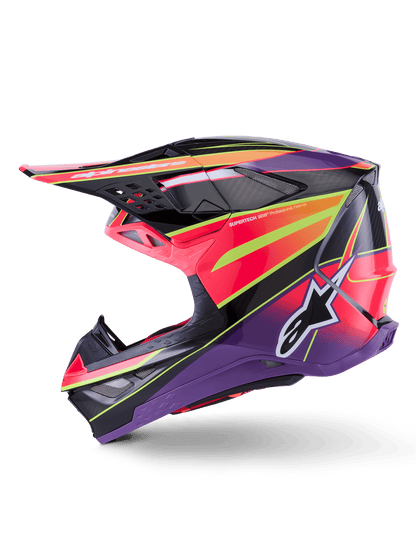Alpinestars Supertech M10 Era Casque Carbon MIPS Rose Violet Fluo - MxProStoreParts