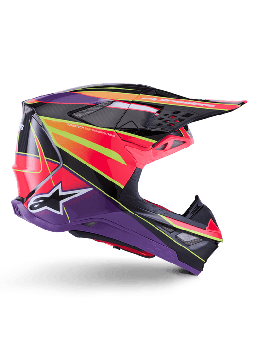 Alpinestars Supertech M10 Era Casque Carbon MIPS Rose Violet Fluo