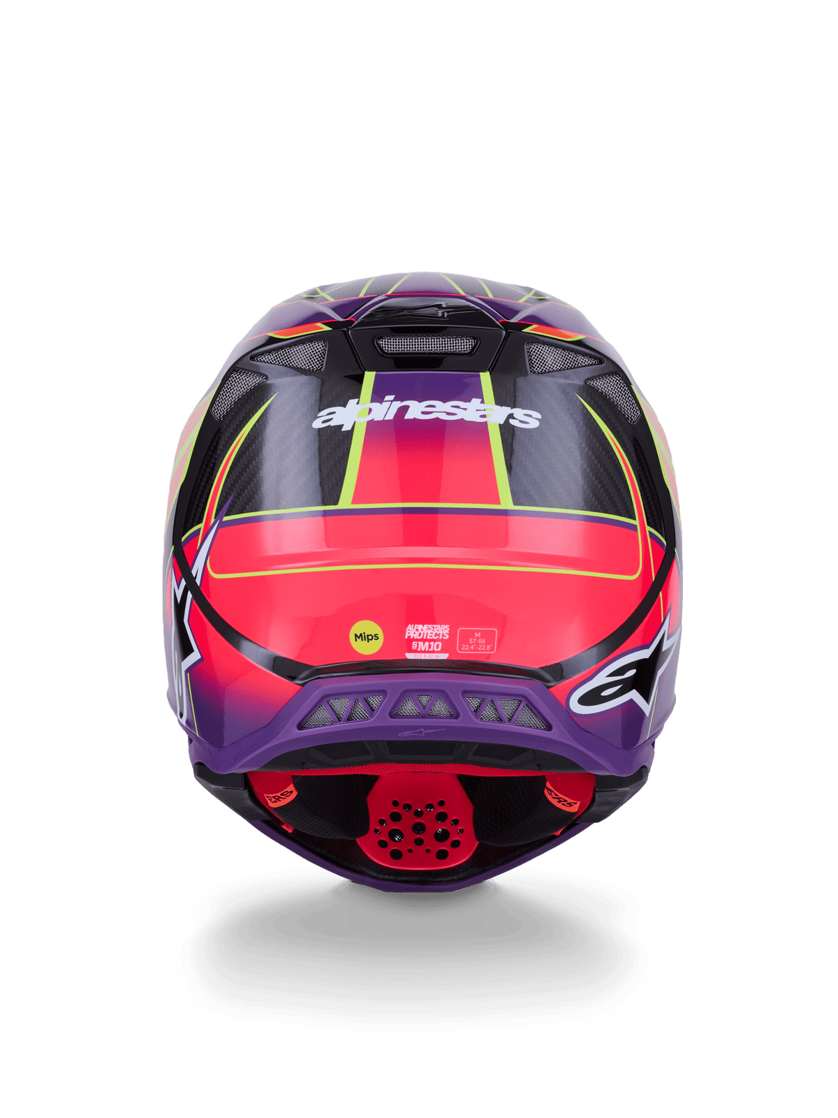 Alpinestars Supertech M10 Era Casque Carbon MIPS Rose Violet Fluo - MxProStoreParts