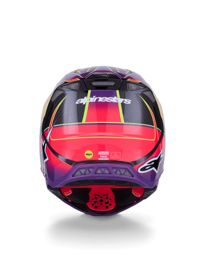 Alpinestars Supertech M10 Era Casque Carbon MIPS Rose Violet Fluo - MxProStoreParts