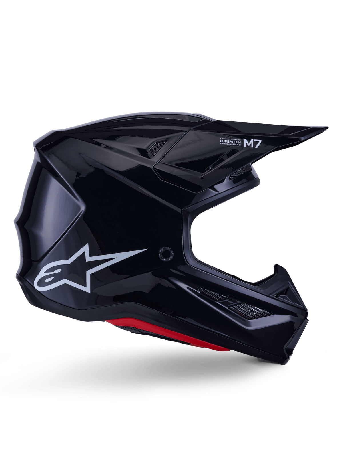 Alpinestars S‑M7 Solid Casco ECE 22.06 Negro Brillante - MxProStoreParts