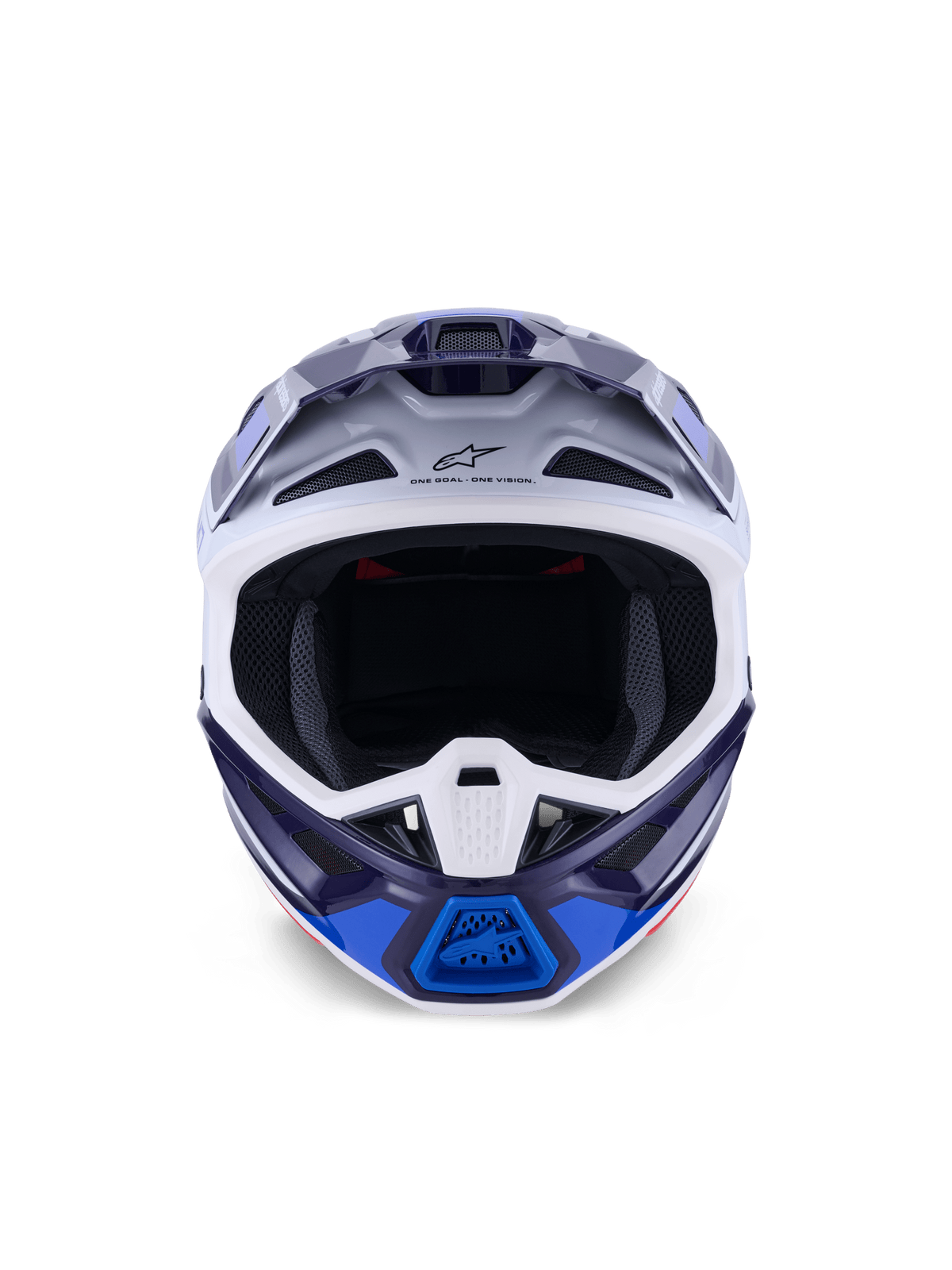 Alpinestars S-M7 Rise Casco Off-Road Aerodinámico Azul-Blanco Brillante - MxProStoreParts