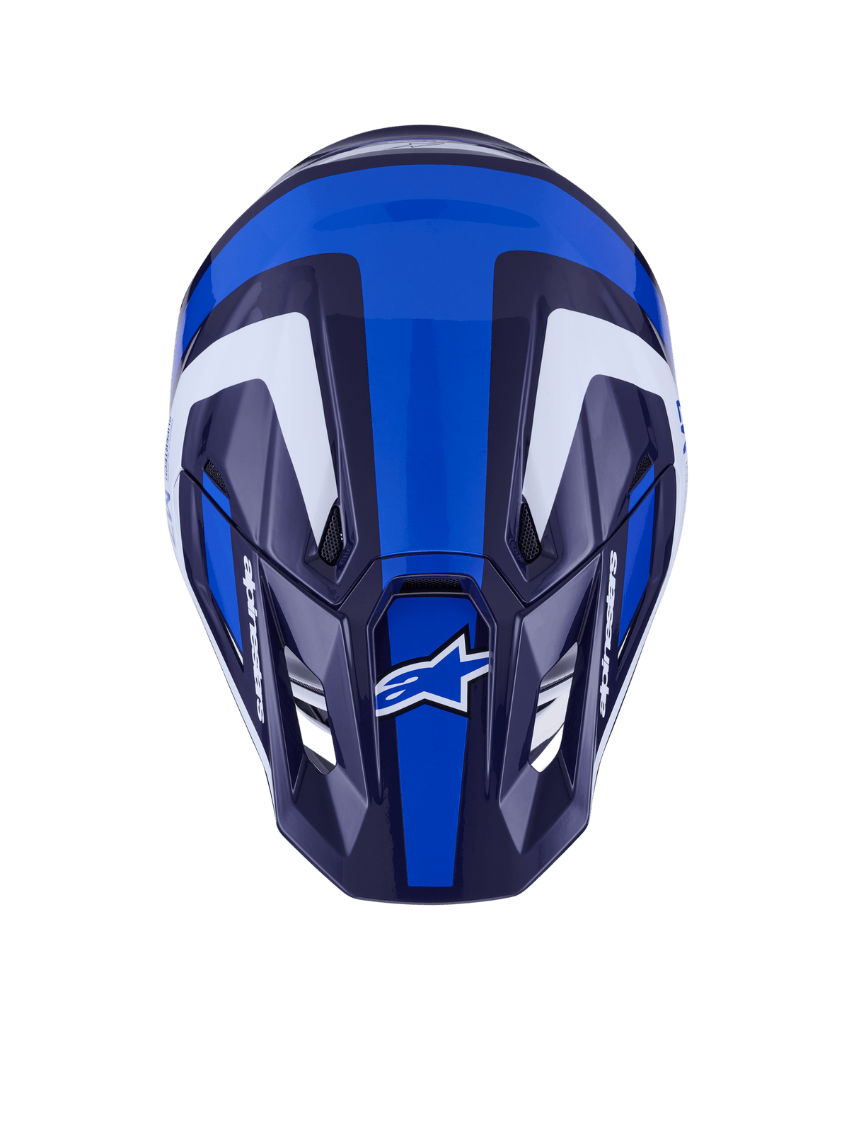Alpinestars S-M7 Rise Casco Off-Road Aerodinámico Azul-Blanco Brillante - MxProStoreParts