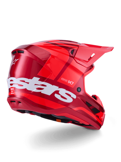 Alpinestars S-M7 Core Casco Off-Road ECE 22.06 Rojo Brillante - MxProStoreParts