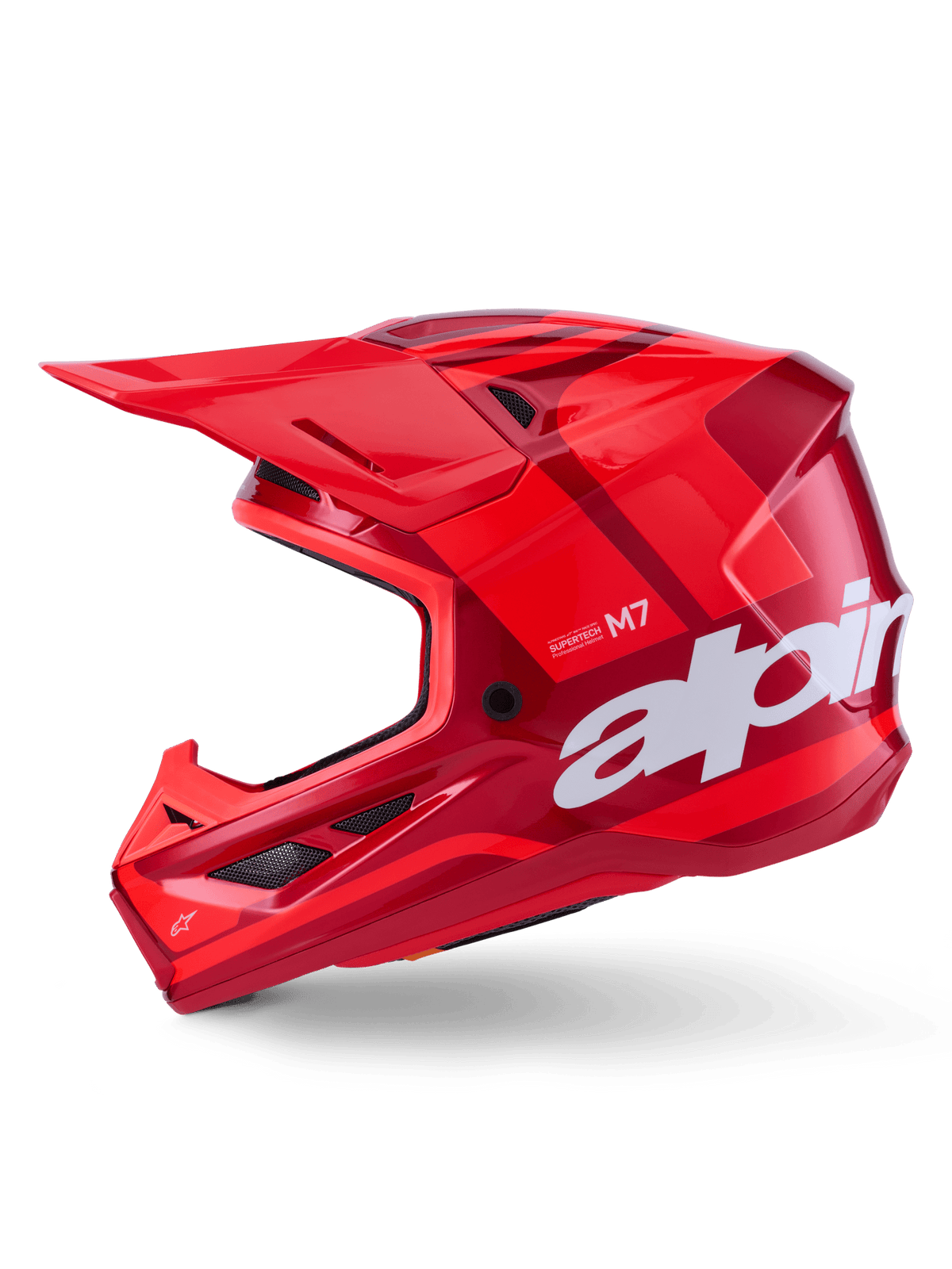 Alpinestars S-M7 Core Casco Off-Road ECE 22.06 Rojo Brillante - MxProStoreParts