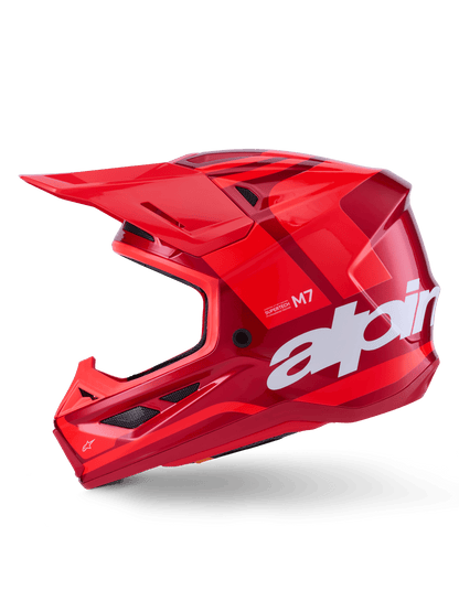 Alpinestars S-M7 Core Casco Off-Road ECE 22.06 Rojo Brillante - MxProStoreParts