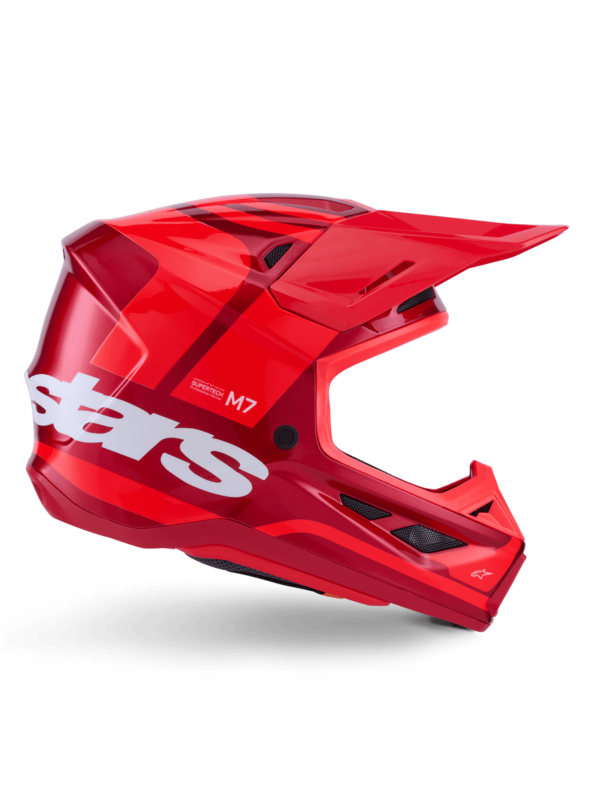 Alpinestars S-M7 Core Casco Off-Road ECE 22.06 Rojo Brillante - MxProStoreParts