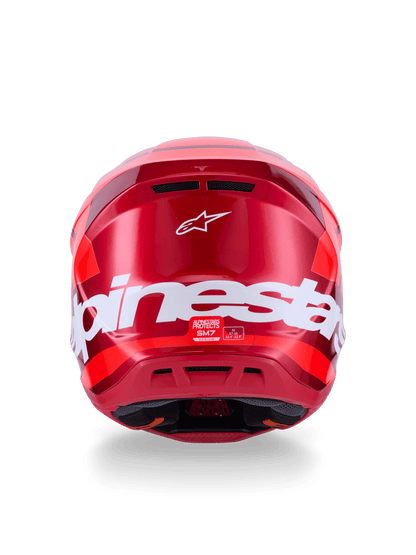 Alpinestars S-M7 Core Casco Off-Road ECE 22.06 Rojo Brillante - MxProStoreParts