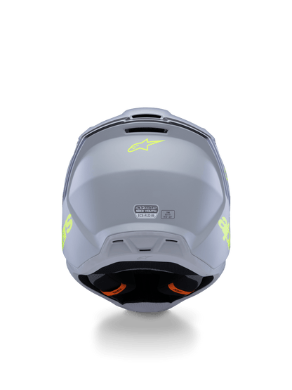 Alpinestars S-M3 Youth Helmet Radium Matte Grey Black Fluoro Yellow - MxProStoreParts