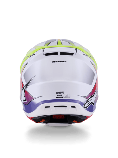 Alpinestars S-M7 Fuse Casque de Motocross ECE 22.06 Brillant - MxProStoreParts