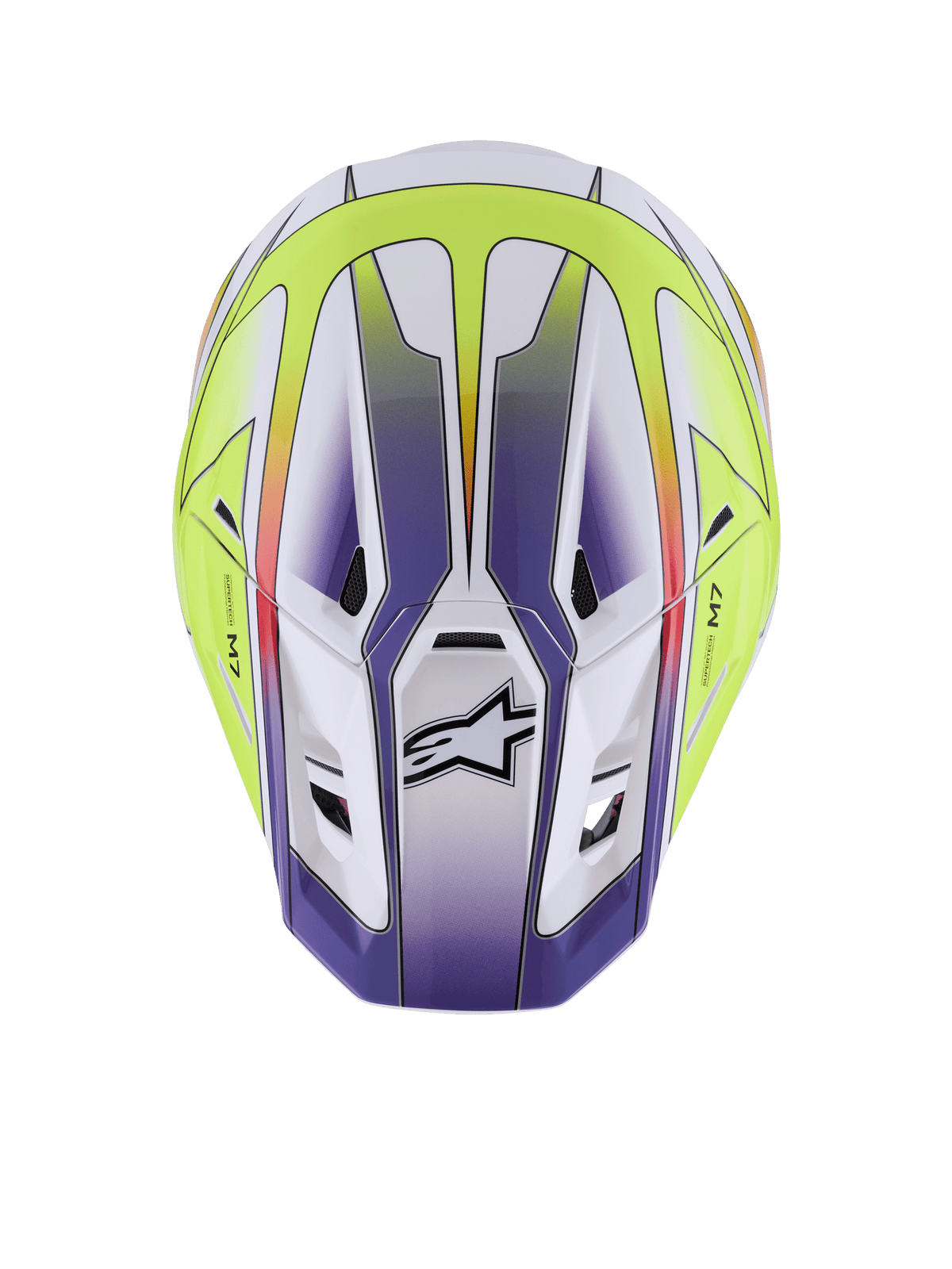 Alpinestars S-M7 Fuse Casque de Motocross ECE 22.06 Brillant - MxProStoreParts