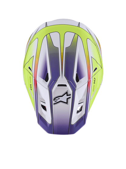 Alpinestars S-M7 Fuse Casque de Motocross ECE 22.06 Brillant - MxProStoreParts