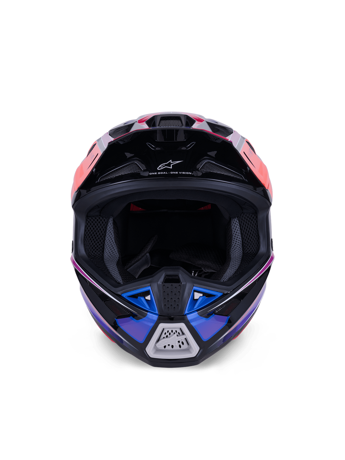 Alpinestars S-M7 Fuse Casque ECE22.06 Bleu Violet Rose - MxProStoreParts