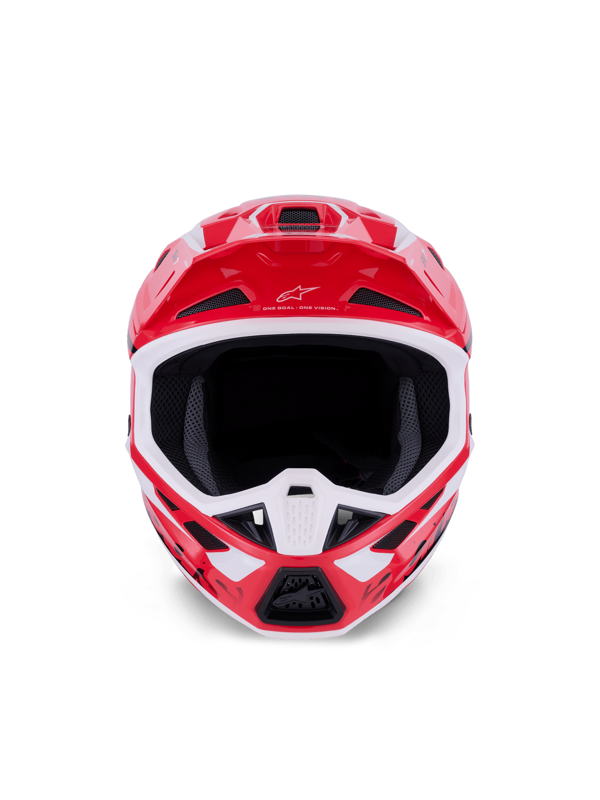 Alpinestars S‑M7 Deed Casco Integral ECE 22.06 Rojo-Negro-Blanco Brillante - MxProStoreParts