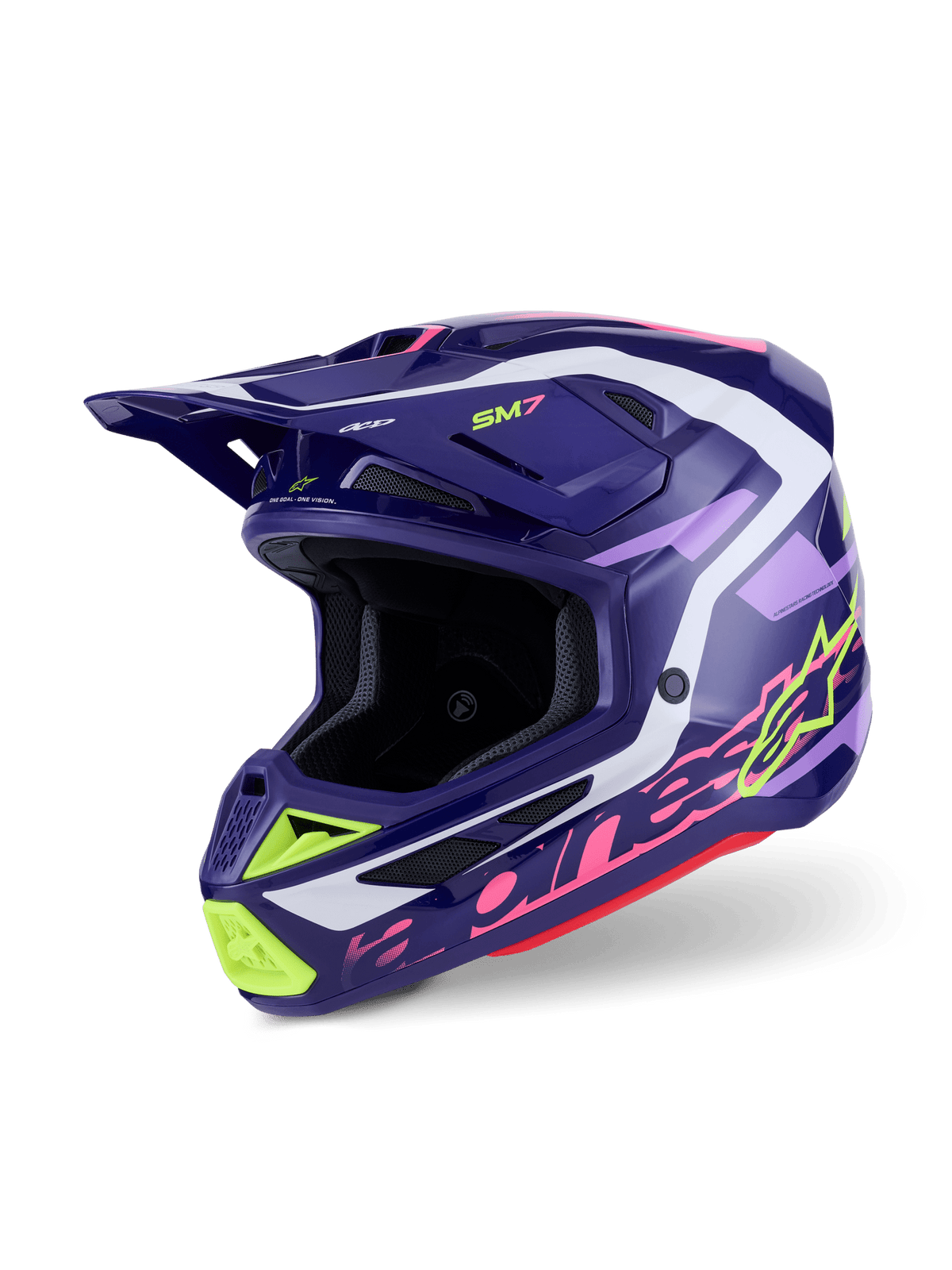 Alpinestars S-M7 Deed Casque Violet Rose Brillant ECE 22.06 - MxProStoreParts