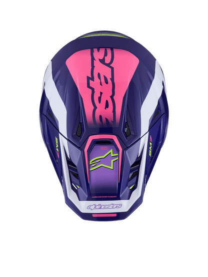 Alpinestars S-M7 Deed Casque Violet Rose Brillant ECE 22.06 - MxProStoreParts