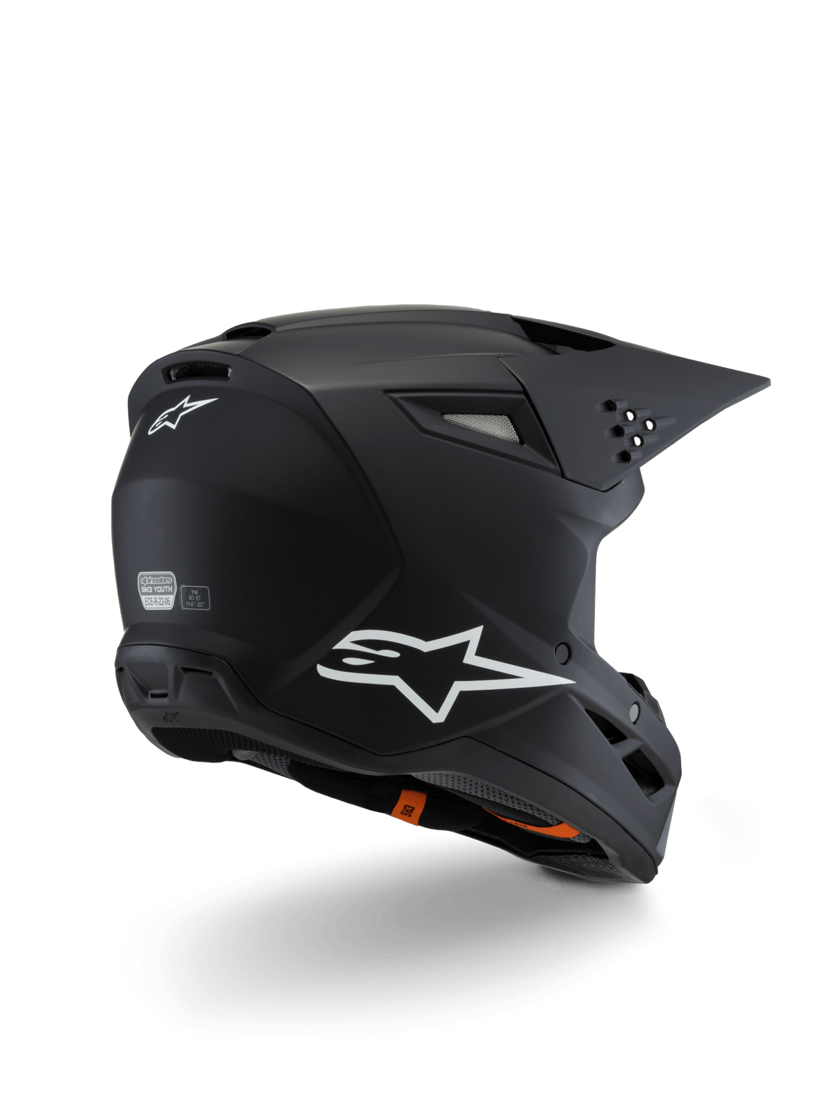 Alpinestars S-M3 Youth Helm Schwarz Matt - MxProStoreParts